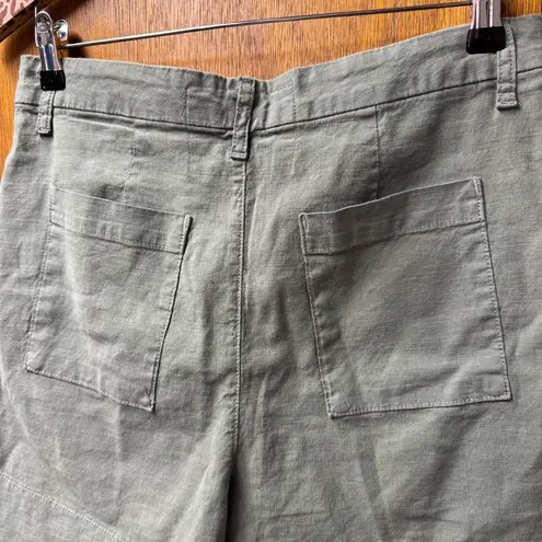 Frank & Eileen Waterford Shorts Linen Blend Light Green 6
