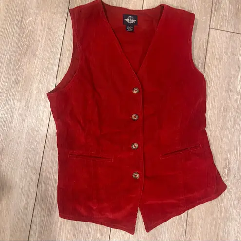 Dockers Vintage Corduroy Rust or Burnt Orange Vest L Size L
