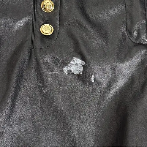 Derek Lam 10 Crosby Flare Faux Leather Sailor Pant