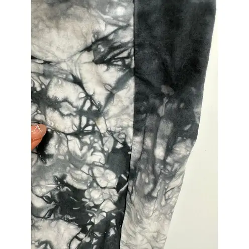 CAbi  Marble Grey White Tie Dye Jogger Style Crop Pants Women's Size X-Large XL