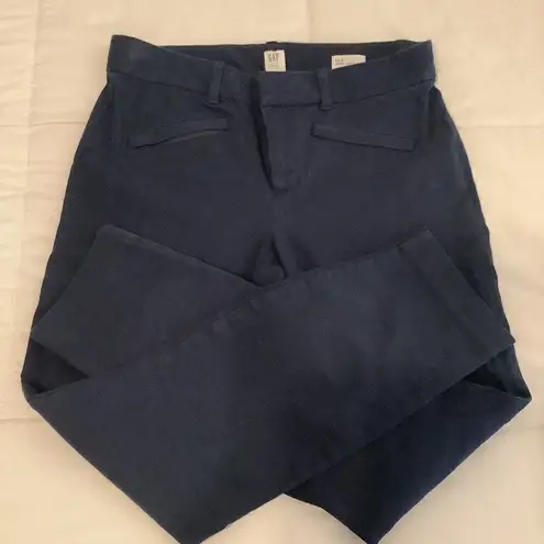 Gap #114  Stretch Navy Cropped Pants