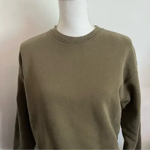 Girlfriend Collective • Forest Olive Green Sweatshirt Crew Neck