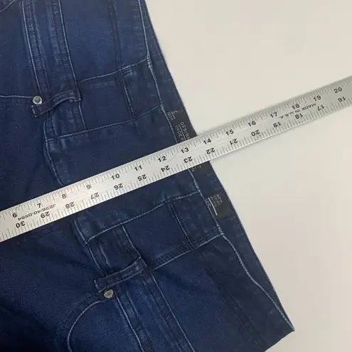 Chic Denim Womens Jeans Blue Size 14S Asha Corset Skinny Button Fly Distressed