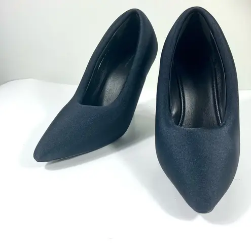 Balenciaga XL Padded Satin Chunky Pumps Black Size 40.5 EU