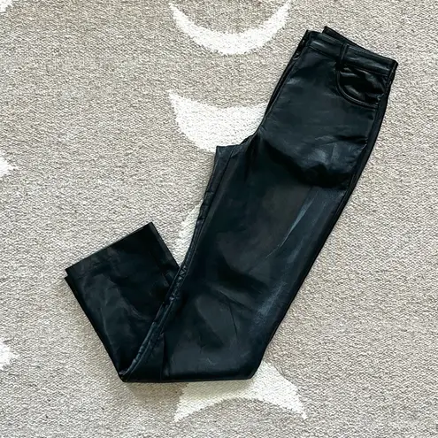 Wilfred Aritzia  The Melina Super High Rise Vegan Leather Pants in Black