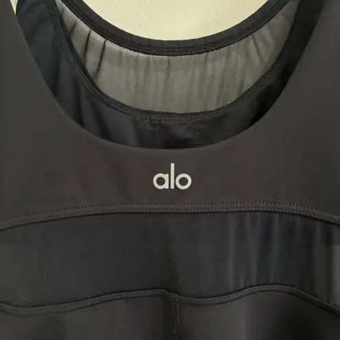 Alo Airlift Double Trouble Tennis Dress Sz XS Black