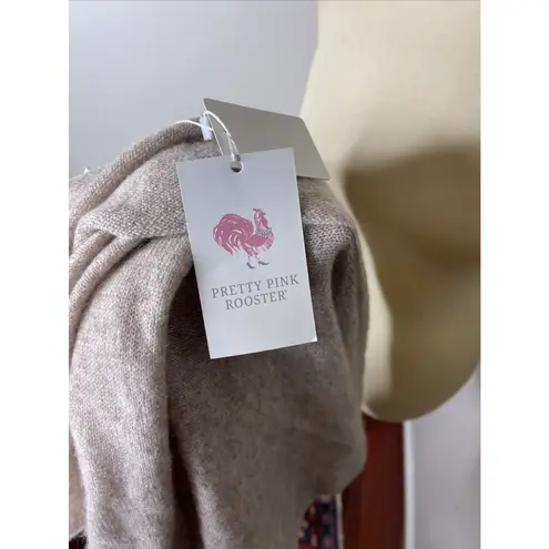 In2 By Incashmere Womens One Size 100% Cashmere Topper Poncho Heather Brown