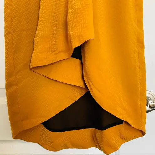 NWOT House of Harlow 1960 x REVOLVE Romina Midi Wrap Dress | S | Golden Mustard Gold