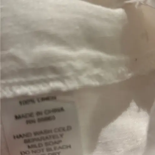 For Cynthia BEACHWEAR Linen Novelty sailboat anchor Print Coverup Tunic size S