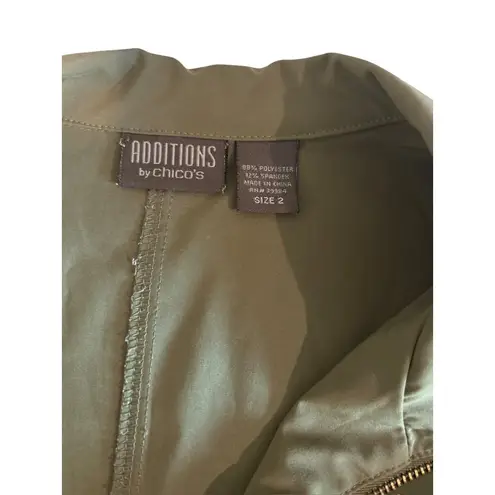 Additions By Chicos Women's Olive Green 2 Piece Set