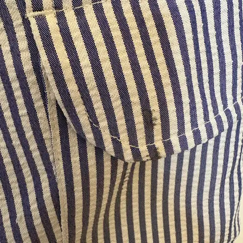 Orvis Blue White Striped Seersucker Capri Pants Small – Coastal Preppy Style