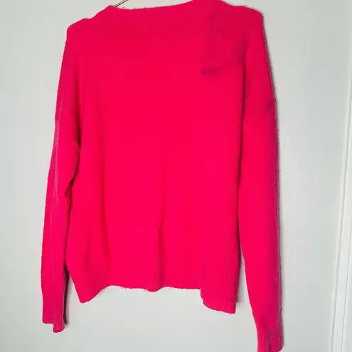 Scotch & Soda Pink Longsleeve Crewneck Fleece Sweater Size Medium