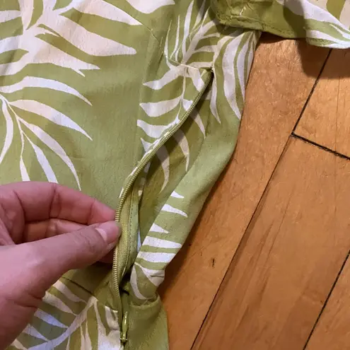 Cleobella Remington Lime Green Palm Print Romper