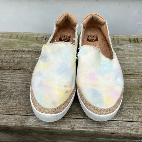 REEF  Cushion Sunrise Pastel Tie Dye Slip On Espadrille Sneakers