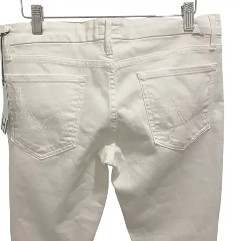 MOTHER The Looker Broken Mirror White Skinny Jeans Women's Size 30