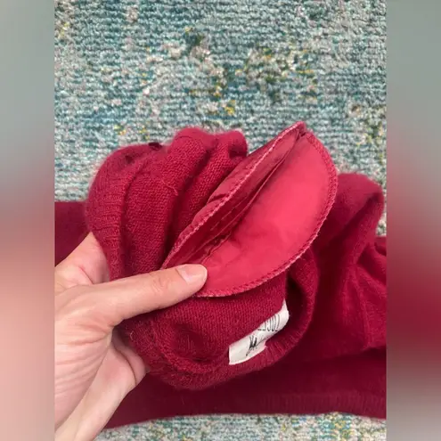 Vintage 90s Together! red angora lambswool jeweled sweater, size small petite