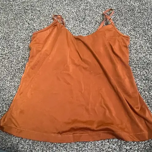 Vintage Rhonda Shear Shapewear Orange 38C Cami Tank top Brown Size undefined