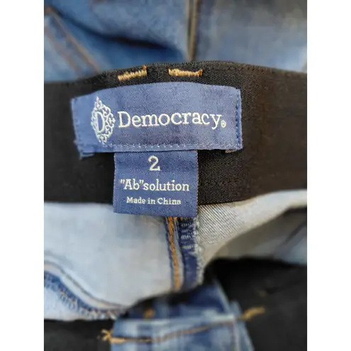 Democracy "Ab"solution Jeans Women Size 2 Blue "Ab"solution Skinny Fit