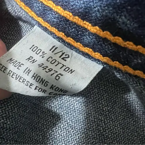 Vintage Gitano Blue Jeans size 11/12 100% cotton made in Hong Kong straight