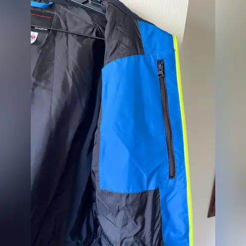 Spyder Team USA Thinsulate Ski Jacket Waterproof Blue Black Yellow 6 GUC