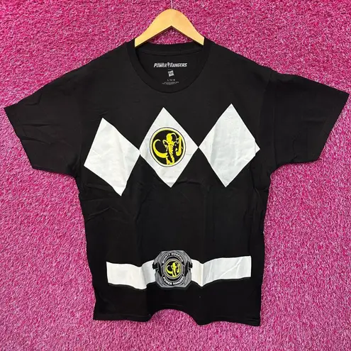 Black Mastodon Power Ranger Costume Saban Hasbro Tee L