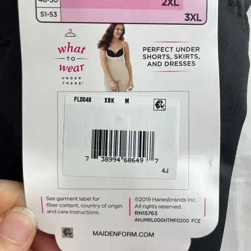 Maidenform Black Flexees Wear Your Own Bra Singlet Shaper Size M New