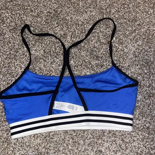 Adidas  Cobalt Blue Skinny Strap Sports Bra