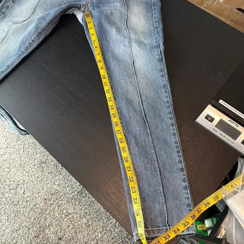 Revice Denim Revice Venus Star Two Tone Cotton Zip Fly Cropped Skinny Denim Jeans Size 27