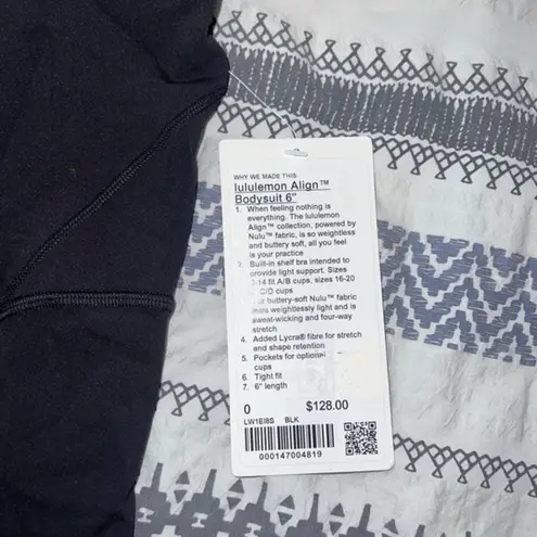 Lululemon NWT ‎ Align Bodysuit 8”
Size 0
Black - Image 2