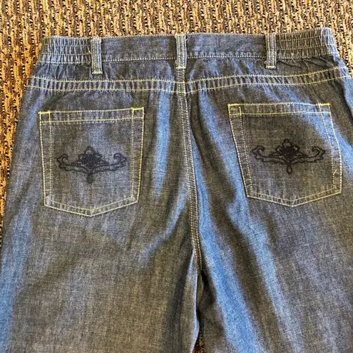 Sag Harbor Capri Pants Womens 10P Petite Used Blue