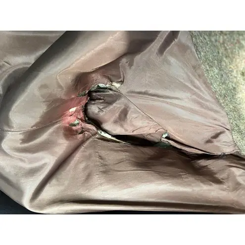 coat double breasted wool brown oversized collar union made Size L