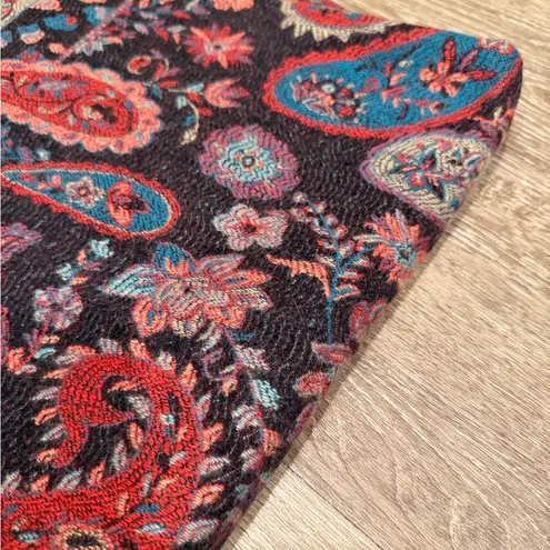 Adrienne Vittadini Paisley Jacquard Fringe Scarf Shawl Wrap 70 x 25 inches NWT