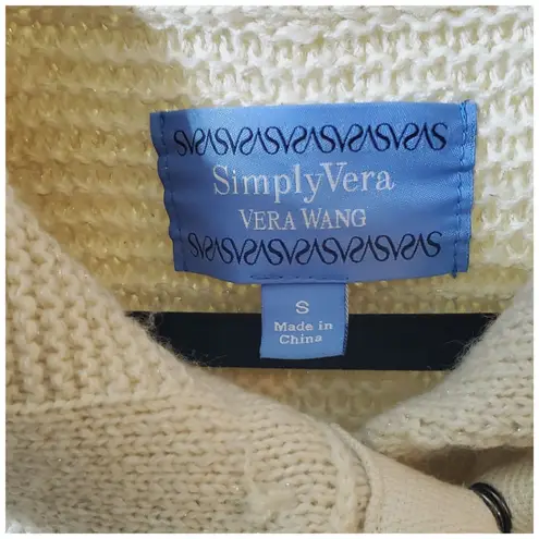Simply Vera Vera Wang Beige Cable Knit Cardigan