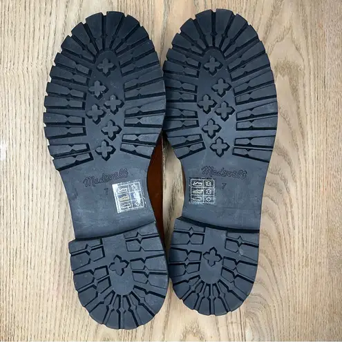 Madewell  The Bradley Chunky Lugsole Platform Loafer Brown Leather Womens Size 7