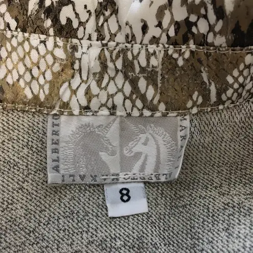 Alberto Makali Snakeskin Print Dress 8