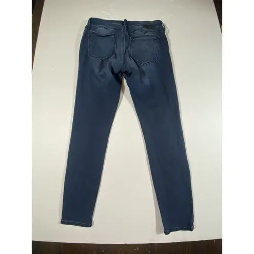 Mavi Jeans Ankle Dark Wash Mid Rise Skinny Leg Women's Size 28 Comfort Stretch Blue