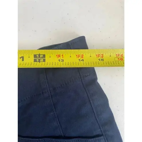 NWT Women's Mica Blue High Rise Wide Leg Navy Blue Slacks Pants Size 30 0121