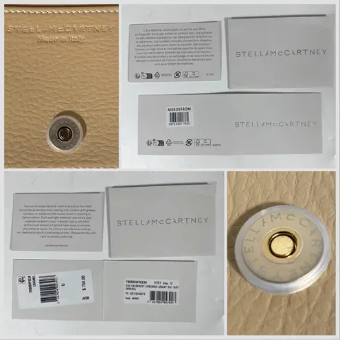 Stella McCartney Mini Logo Faux Leather Crossbody Bag Caramel NEW 7B0098WP0234