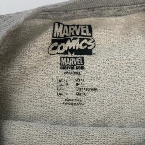 Marvel Wolverine Distressed Graphic Crop Sweatshirt – Women’s L, Vintage Comic