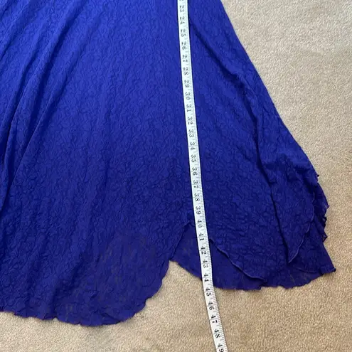 Cinema Etoile Purple Dark Fairy Lace Mid Chemise Slip Sleep Floral Nylon Medium