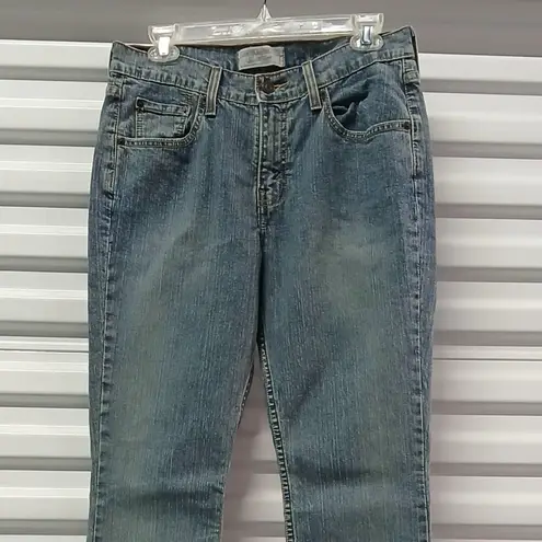 Y2K Retro Signature Levi Strauss Bootcut Jeans Women's 8 Long Blue Denim Western