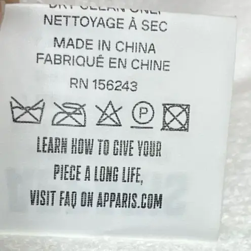 APPARIS Rare Gingham Check Teddy Coat with Tie Waist Pink Jacket Womens Size S/M Size M