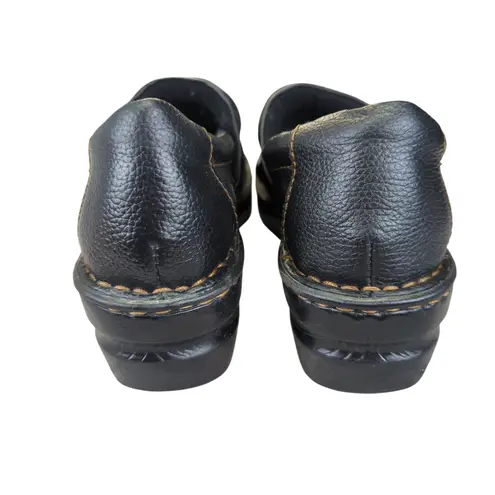 b.o.c Black Leather Clogs Slip On Comfort Shoe Women 9 Born Professional Nursing