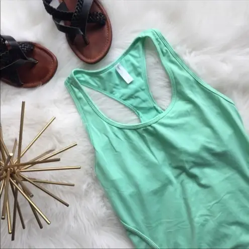 Gap  Mint Racerback Tank Top with Shelf Bra - Image 2
