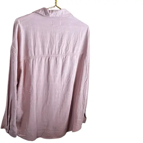 Risen NWT Los Angeles Womens Long Sleeve Button Up Shirt With Pockets Large