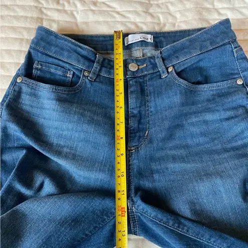 Loft Ann Taylor  The Skinny Raw Hem Denim Jeans Size 26/2