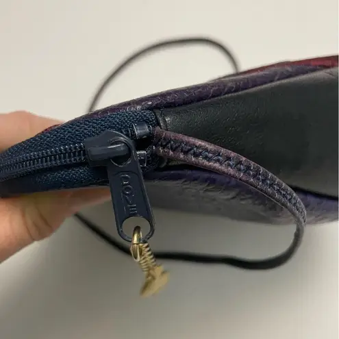 Vintage Studio By Sharif Purse Crossbody Leather Art To Wear Western Purple Red