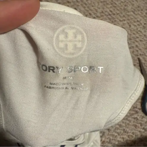 Tory Burch Sport Performance Chevron Tank in Ivory Pearl/Tory Navy