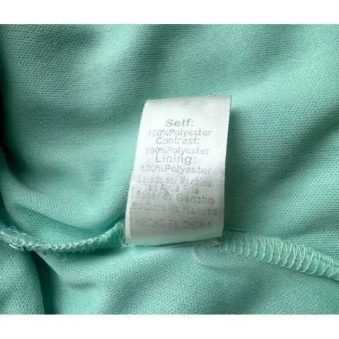 TCEC Color Block Pleated Maxi Skirt Size Medium - Turquoise