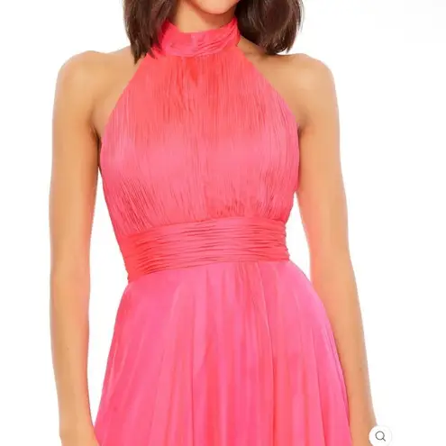 Mac Duggal 67816 Womens HIGH NECK TIERED CHIFFON HALTER GOWN